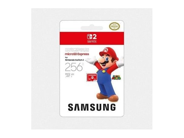 Samsung - microSD Express for Nintendo Switch 2 Super Mario Edition 256GB Storage Drives