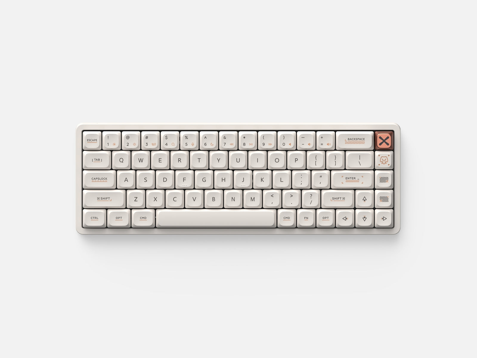 IQUNIX - Magi65 ANSI US Wireless Keyboards - Ochre White