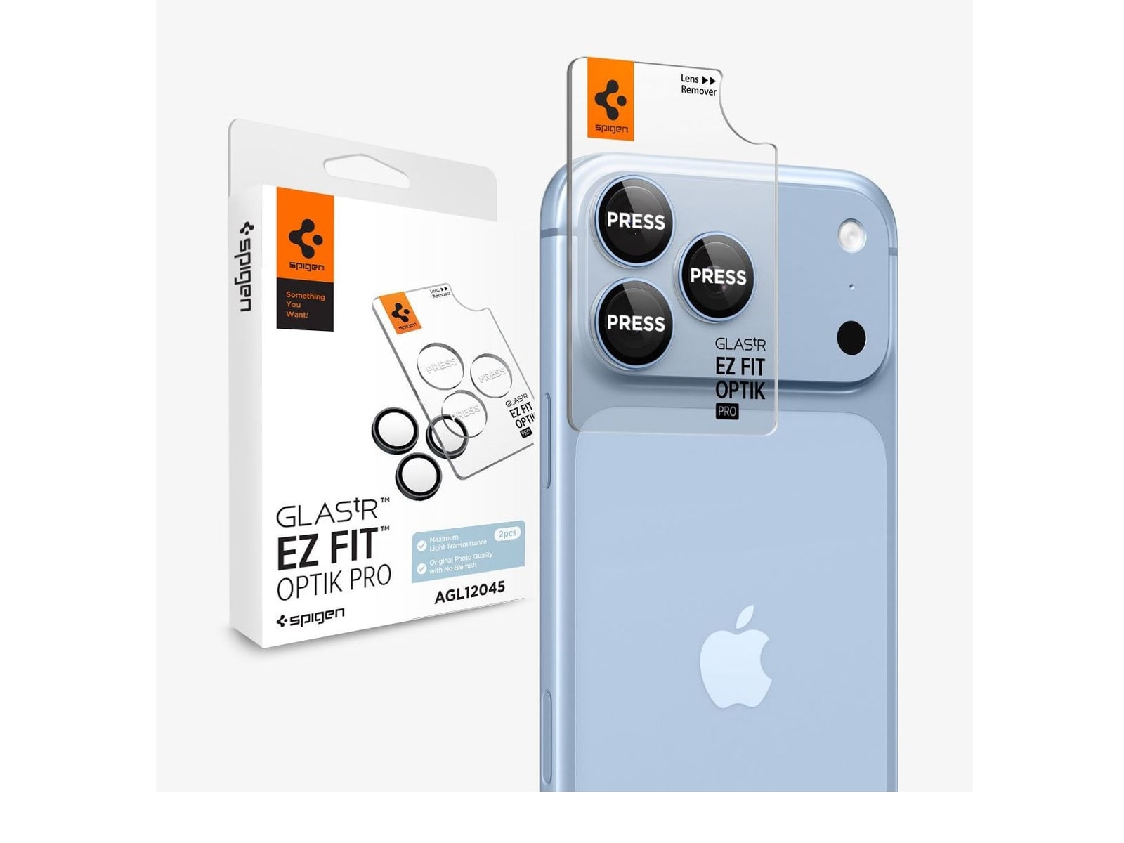 Spigen - Optik Pro EZ Fit Lens Protector - iPhone 18 Pro Max - Glacier