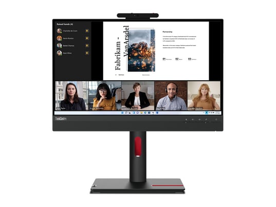 Lenovo - 21.5" Thinkcentre TIO 22 GEN 5 Full HD 60Hz Professional Monitors - Black