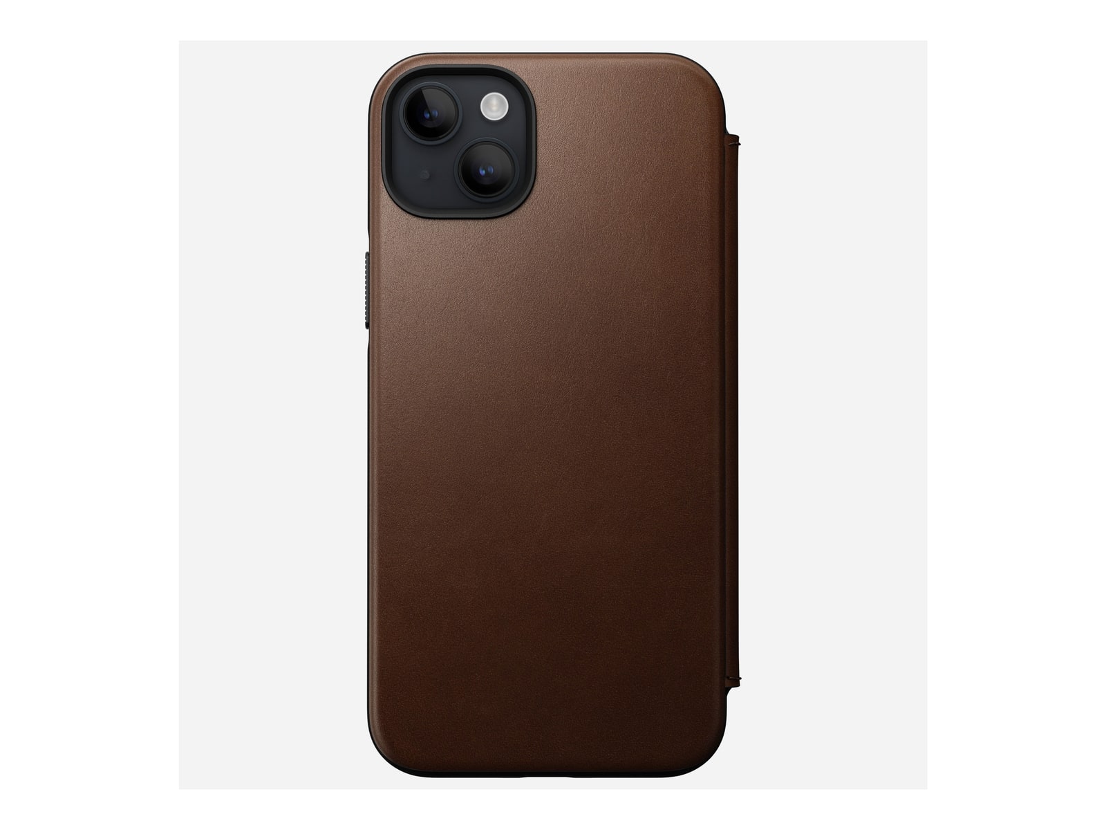 Nomad - Modern Leather Folio - iPhone 14 Plus - Rustic Brown