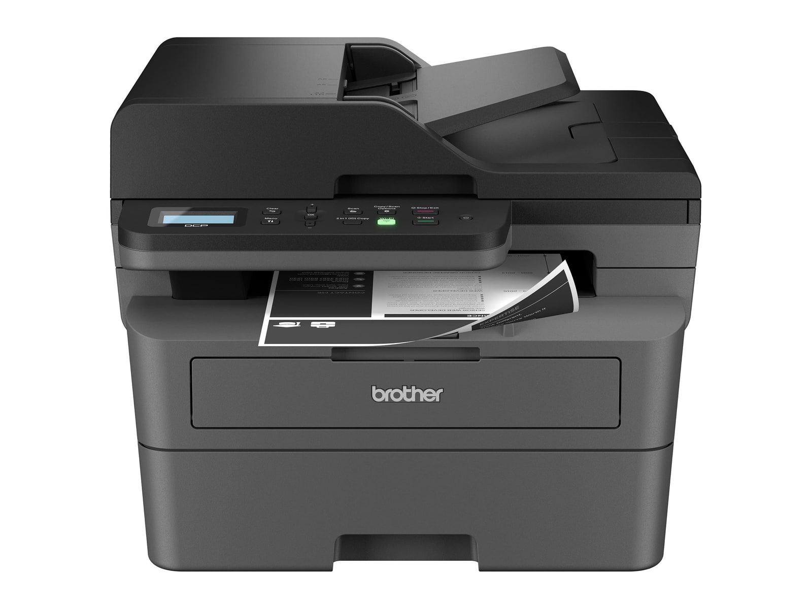 Brother - DCP-L2640DW Wi-Fi, USB-A Printers - Gray