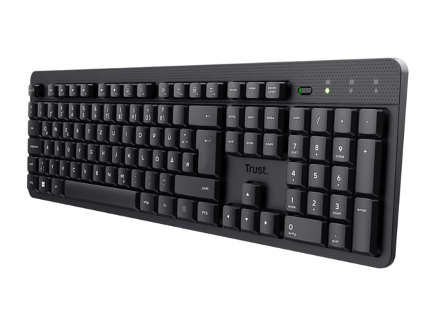 Trust - Ody II Silent (German Layout) Wireless Keyboards - Black