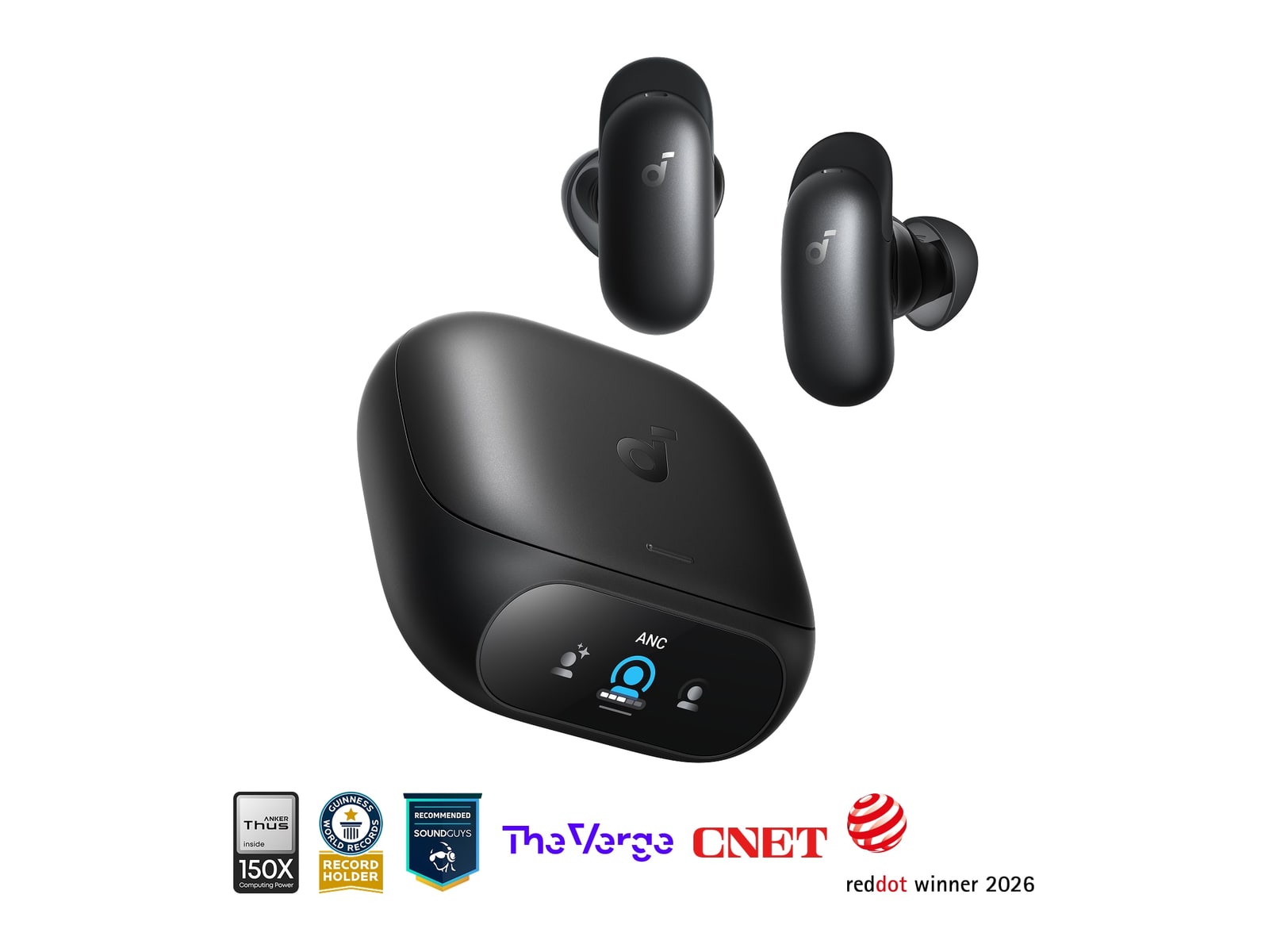 Soundcore - Liberty 5 Pro Bluetooth True Wireless Earbuds - Midnight Black
