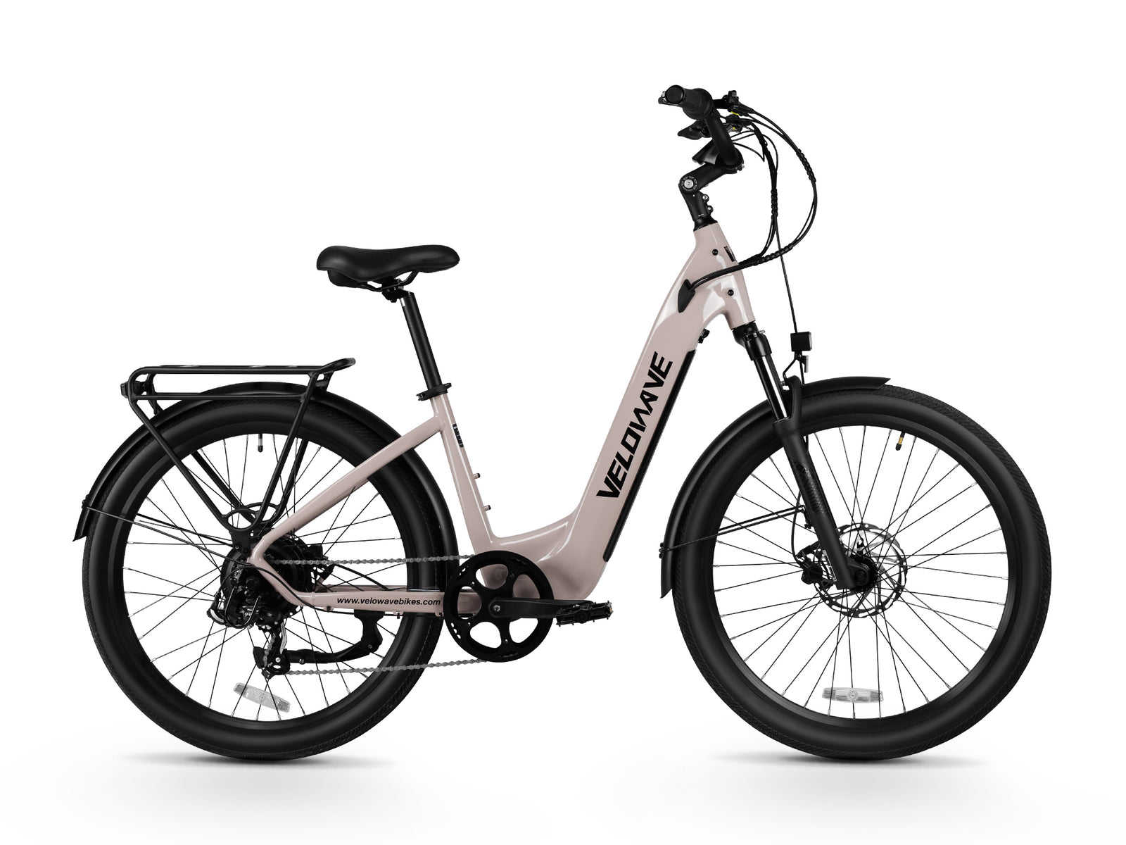 Velowave - Breeze T Beige Electric Bikes