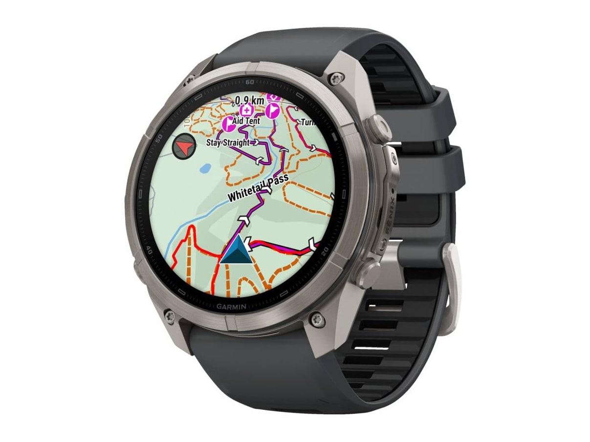 Garmin - fenix 9 Pro inReach Titanium 51mm Smart Watches - Graphite/Black