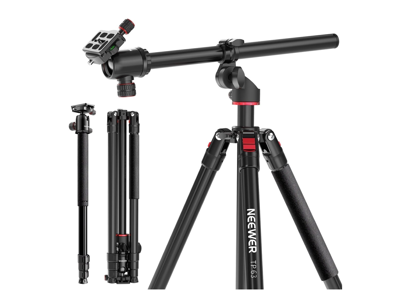 Neewer - TP63/TP64 Overhead Horizontal Camera Tripod Monopod Camera Accessories
