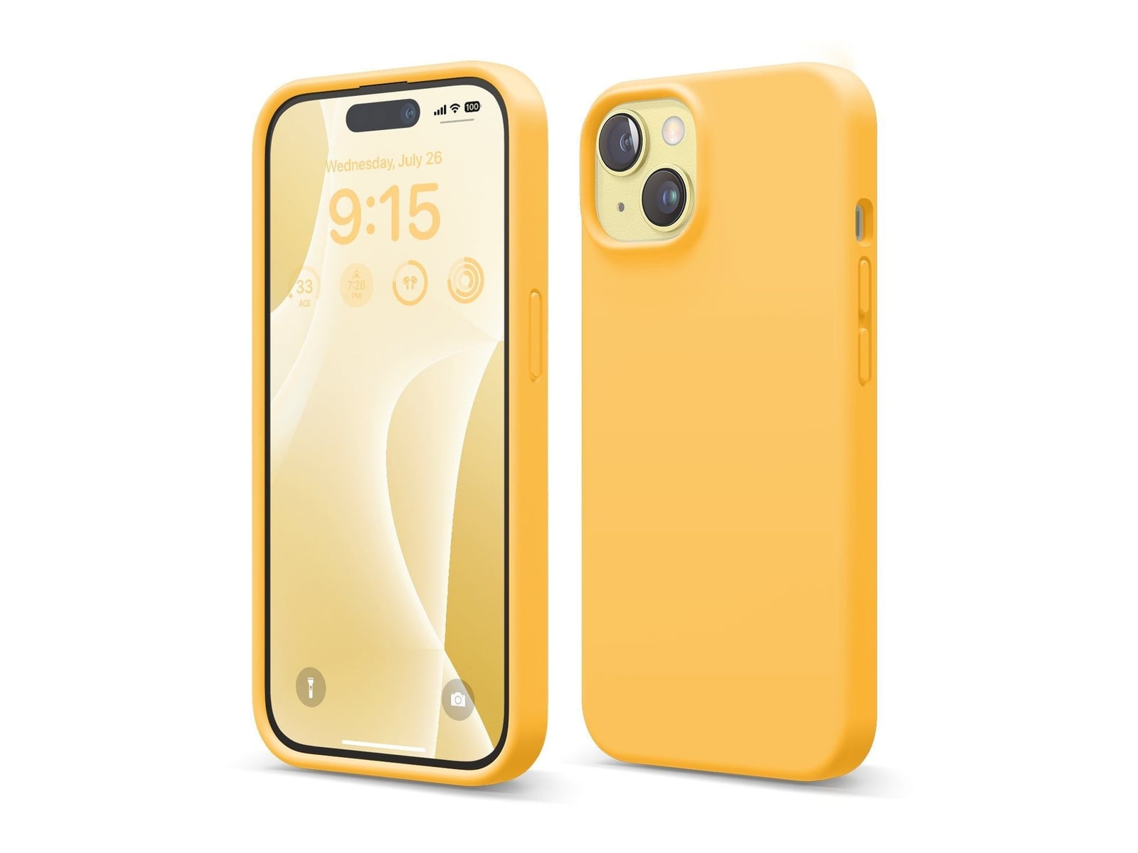 elago - Premium Silicone Case - iPhone 15 - Sunshine