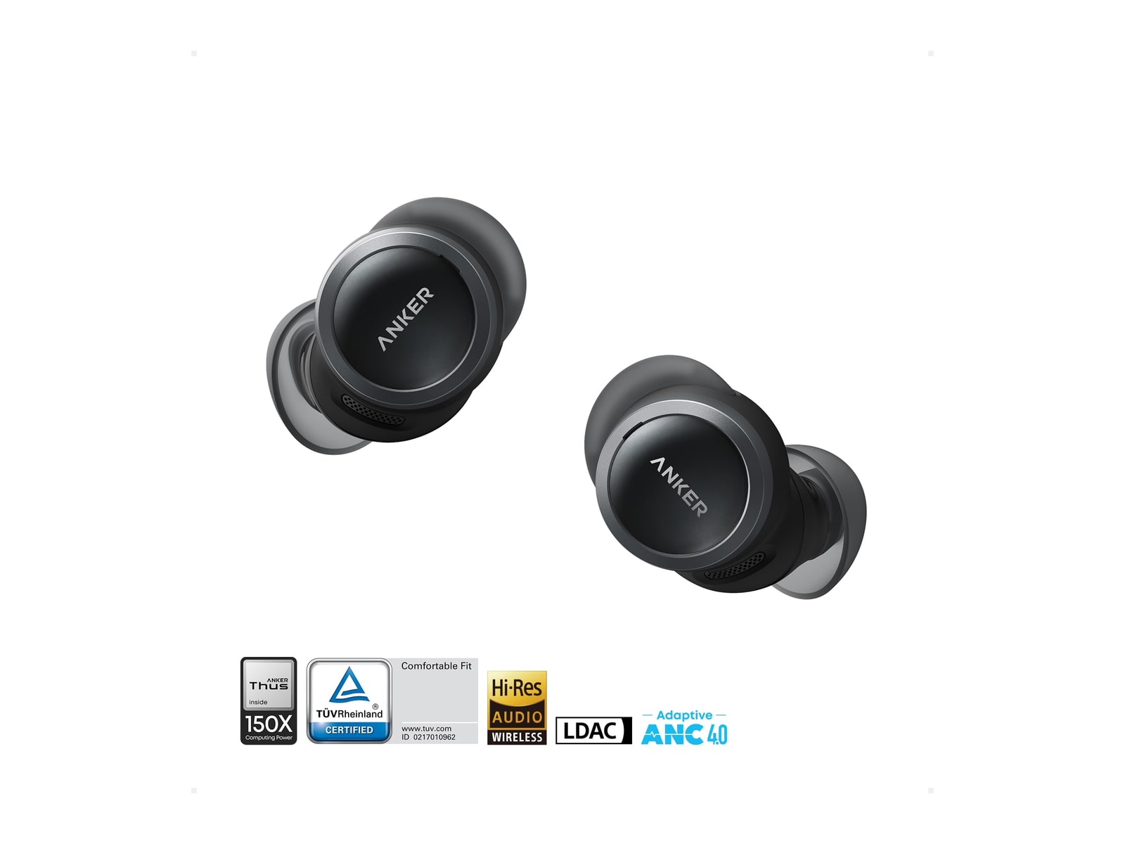 Soundcore - Liberty Buds 2 Bluetooth True Wireless Earbuds - Glossy Black