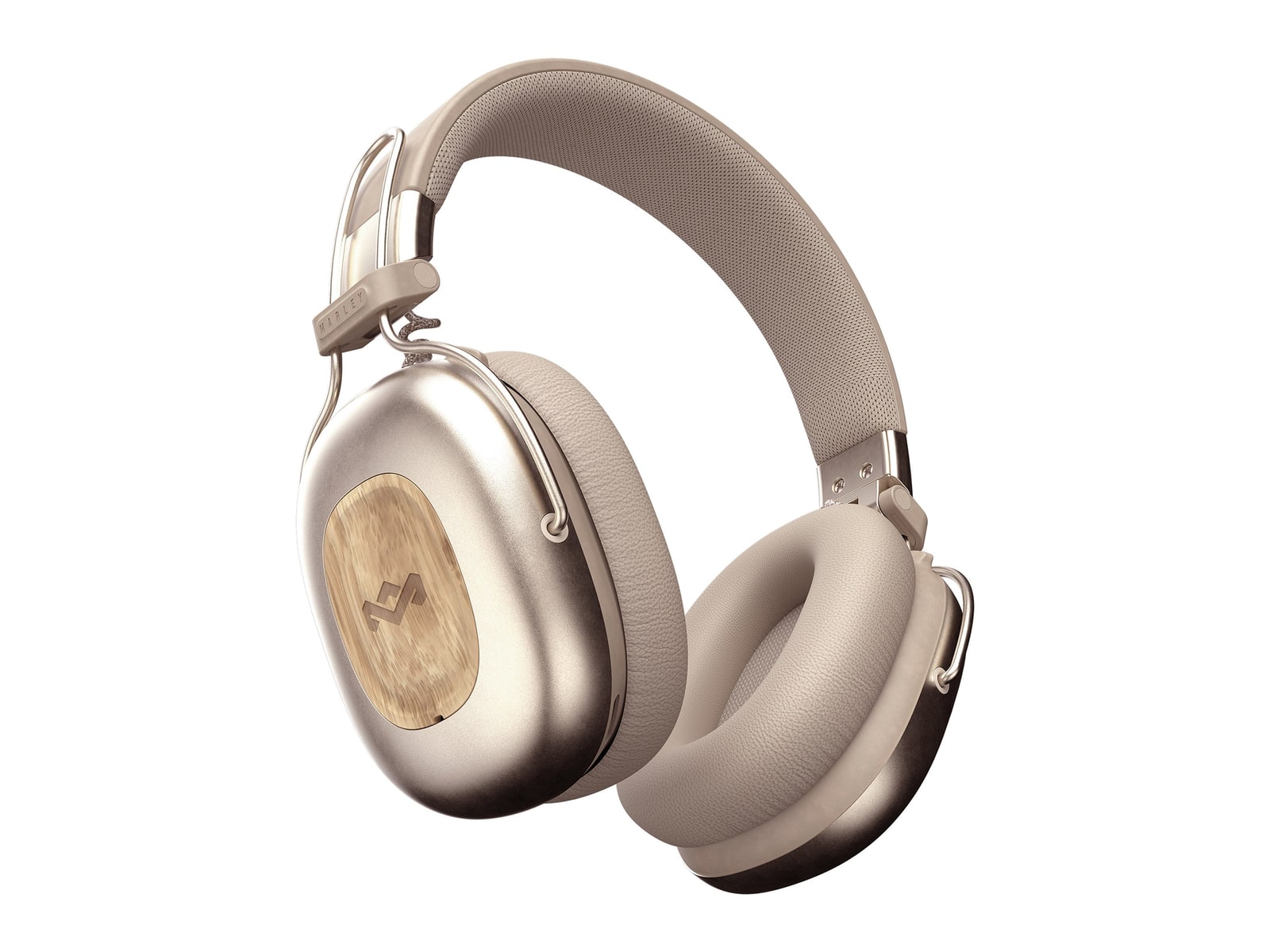House of Marley - Positive Vibration Rebel ANC Headphones Bluetooth 5.3 Noise Cancelling Headphones - Cream