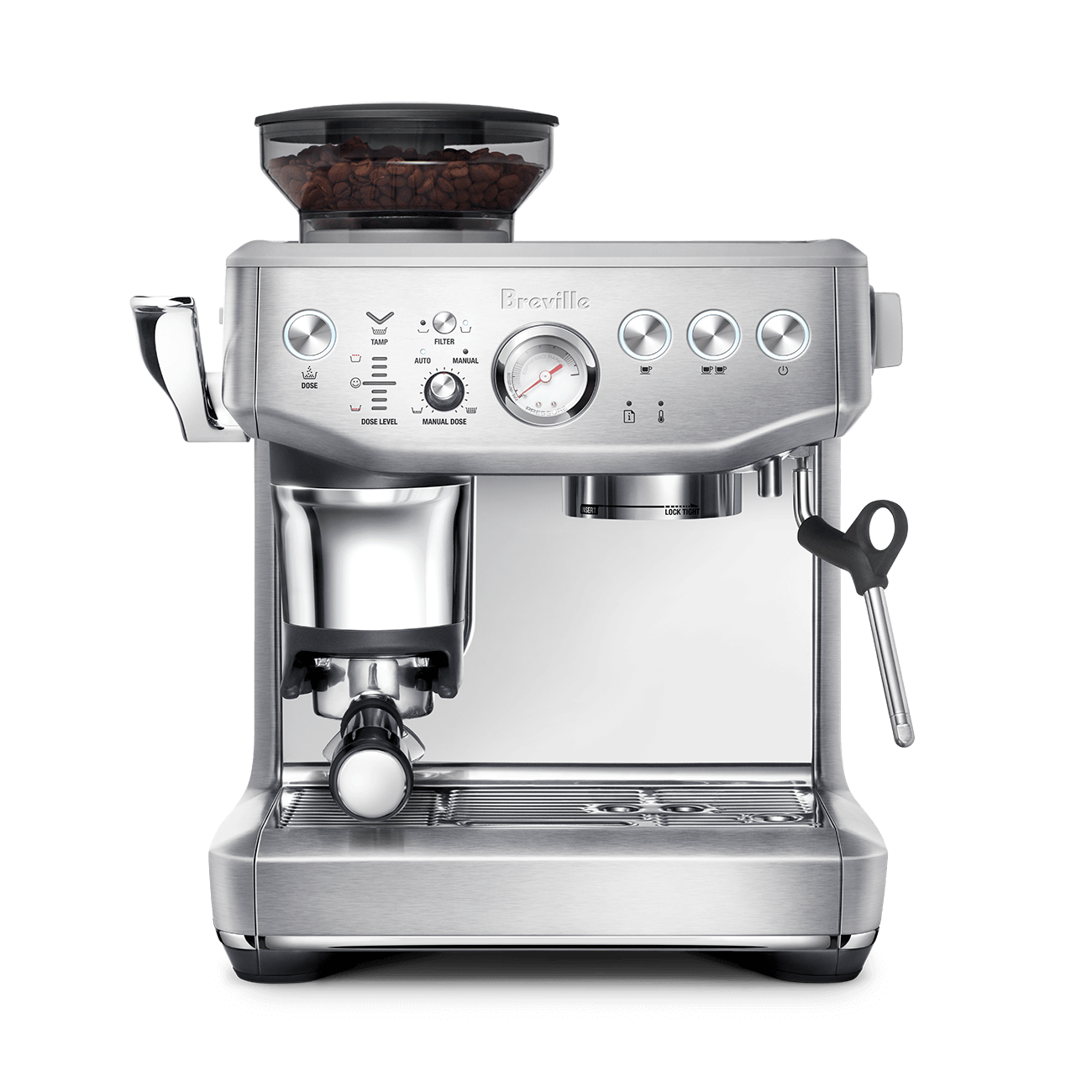 Breville - Barista Express Impress Espresso Machine - Stainless Steel