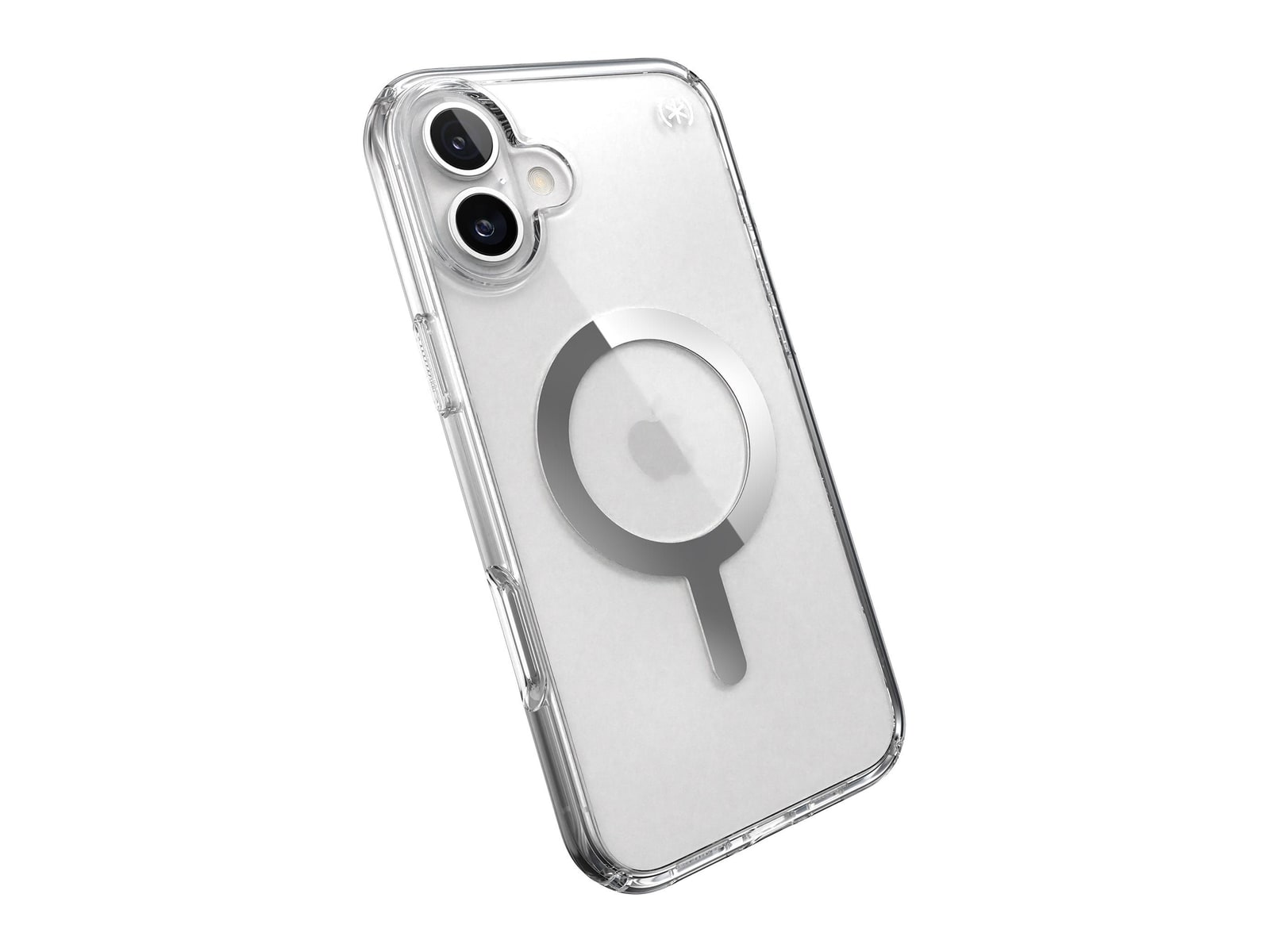 Speck - Presidio Perfect-Clear MagSafe - iPhone 16 Plus - Clear/Chrome