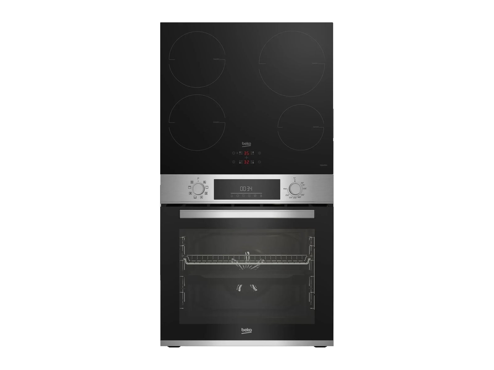 Beko - BBSM12340X Built-in Oven and Induction Hob Set Ovens & Ranges