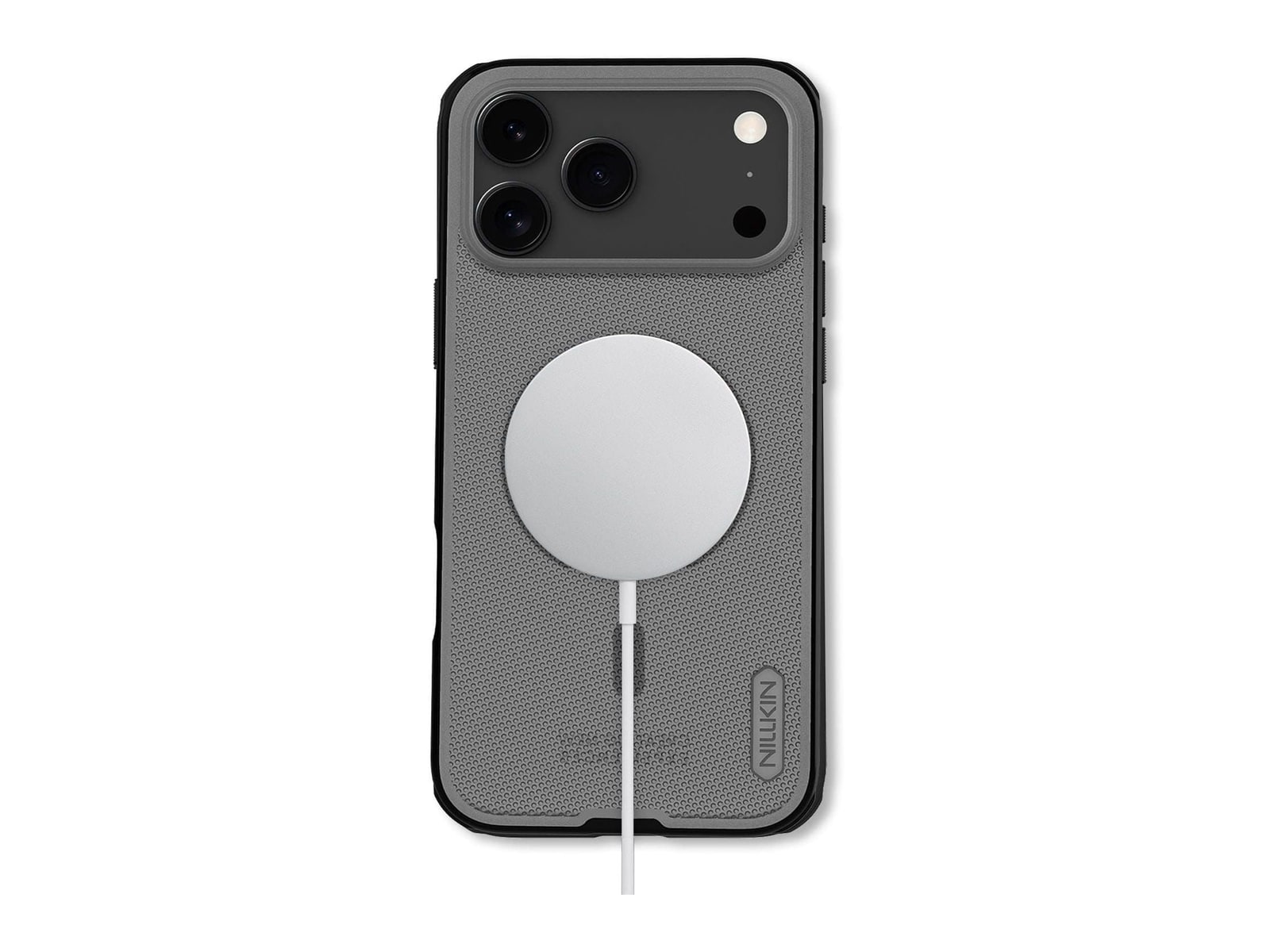 Nillkin - MagSafe Compatible Super Frosted Shield Pro Case - iPhone 17 Pro Max - Translucent Black