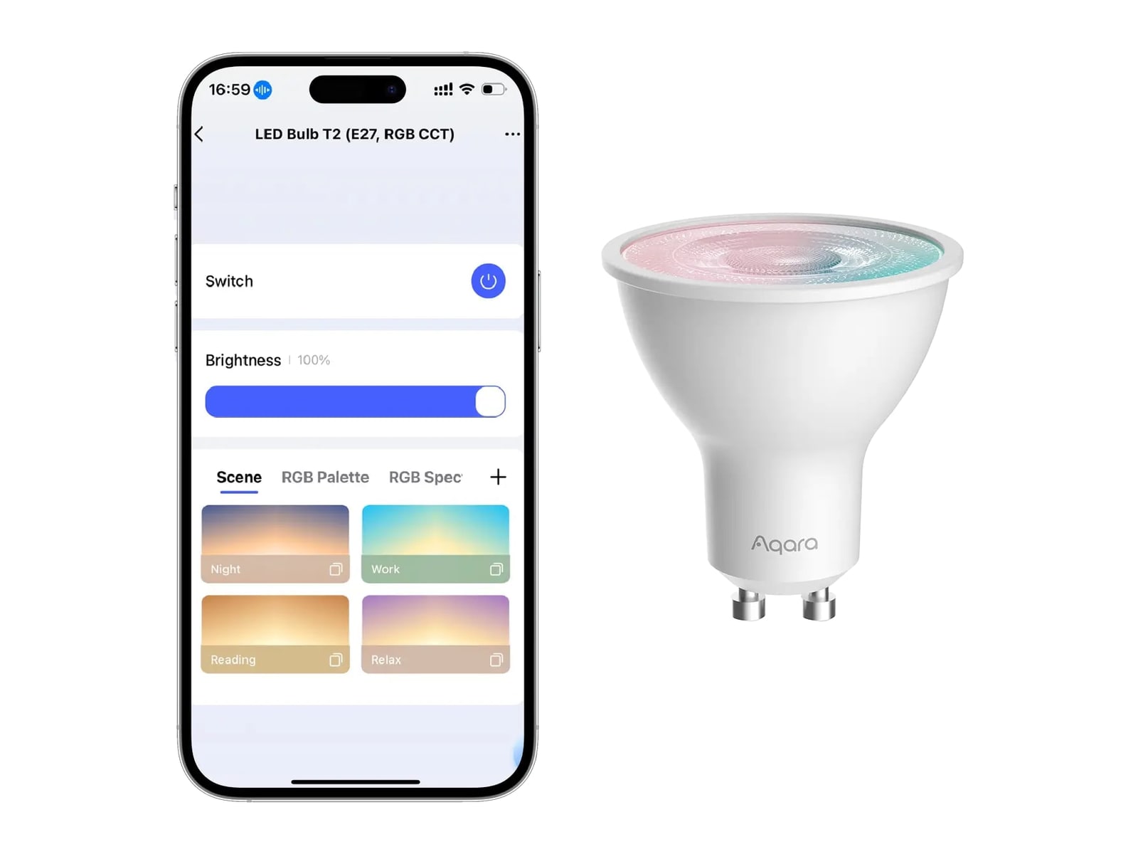 Aqara - LED Bulb T2 GU10 RGB CCT Smart Lighting