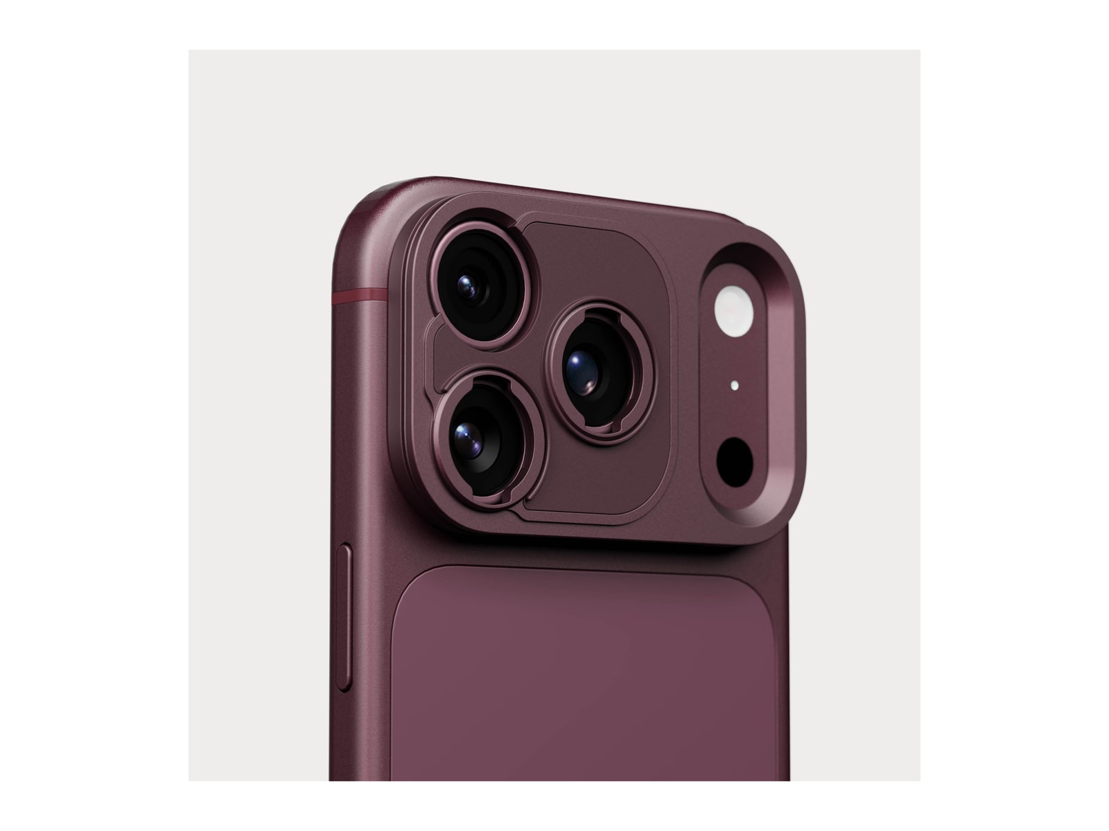 Moment - Stick-On T-Series Lens & QuickLock Mount II - iPhone 18 Pro - Burgundy