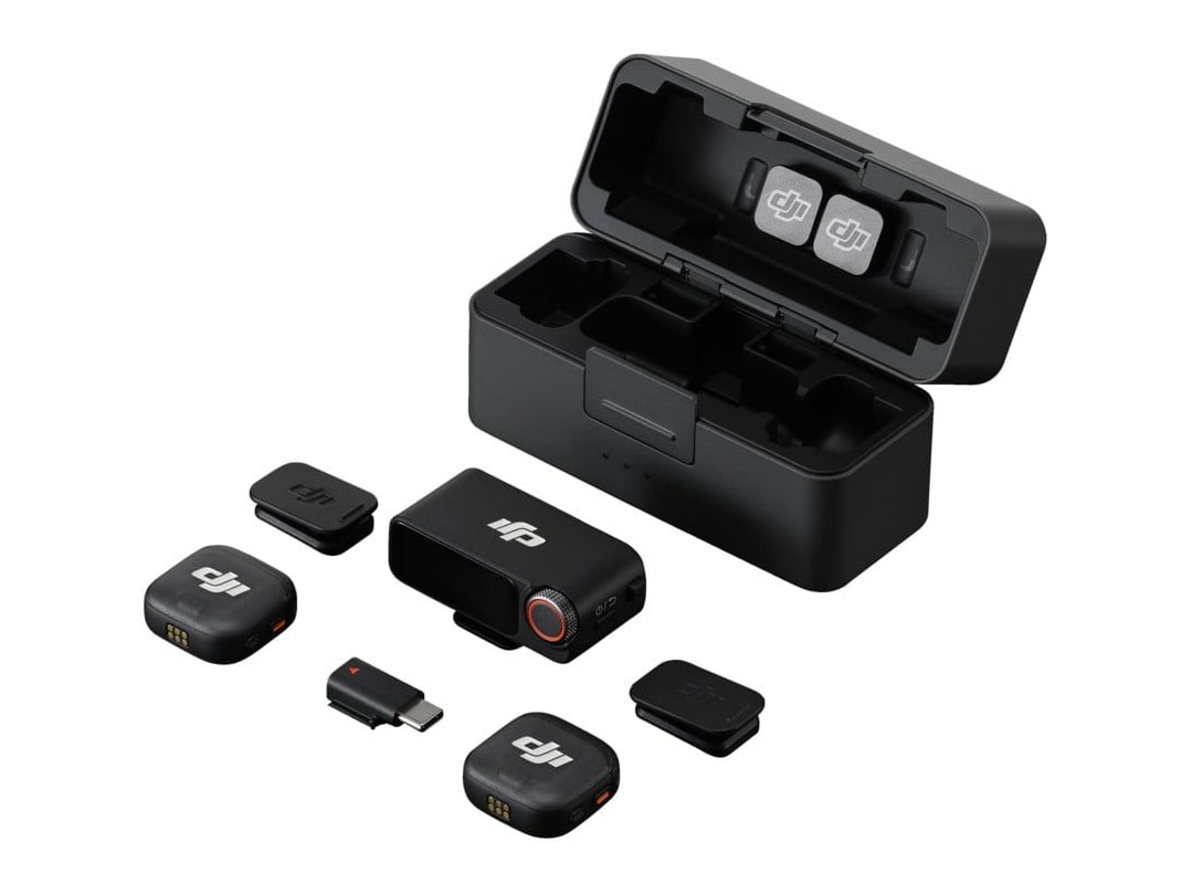 DJI - Mic 3 (2 TX + 1 RX + Charging Case) Microphones - Black (CN)
