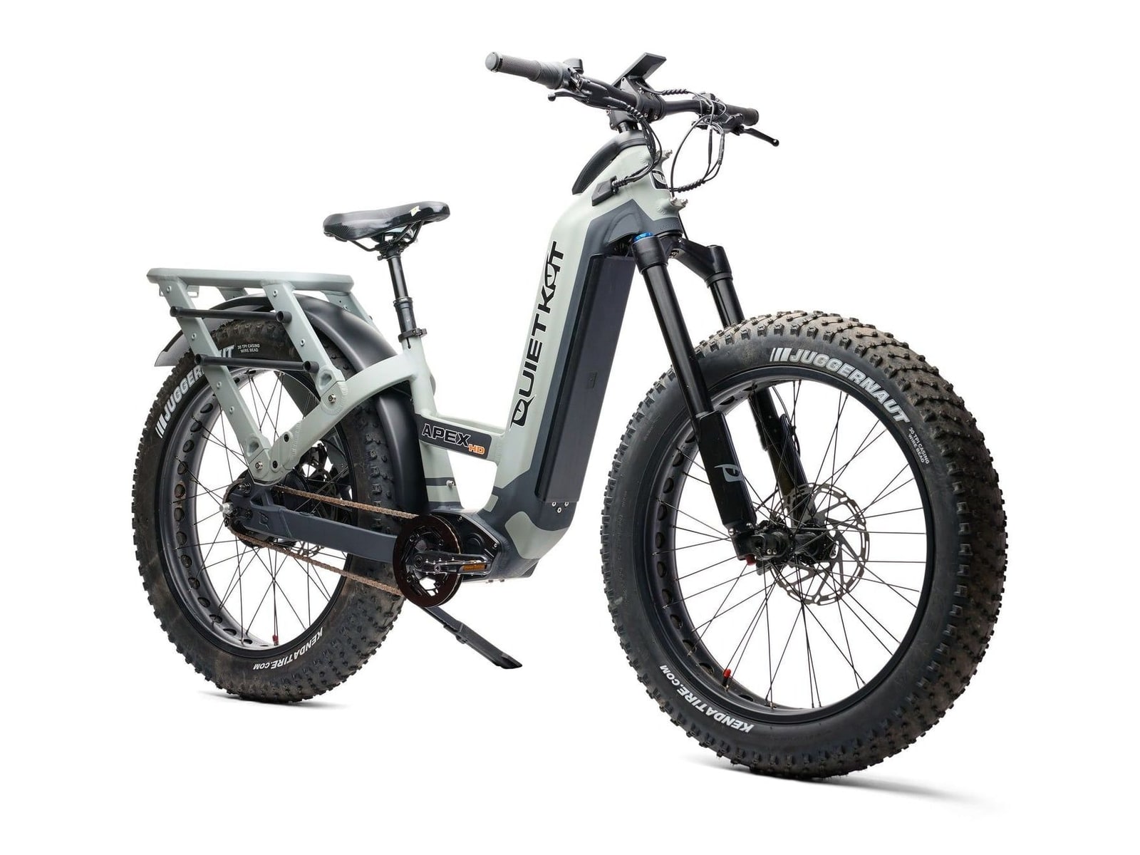 QuietKat - Apex HD 15Ah Kick-Through Gull Grey Electric Bikes