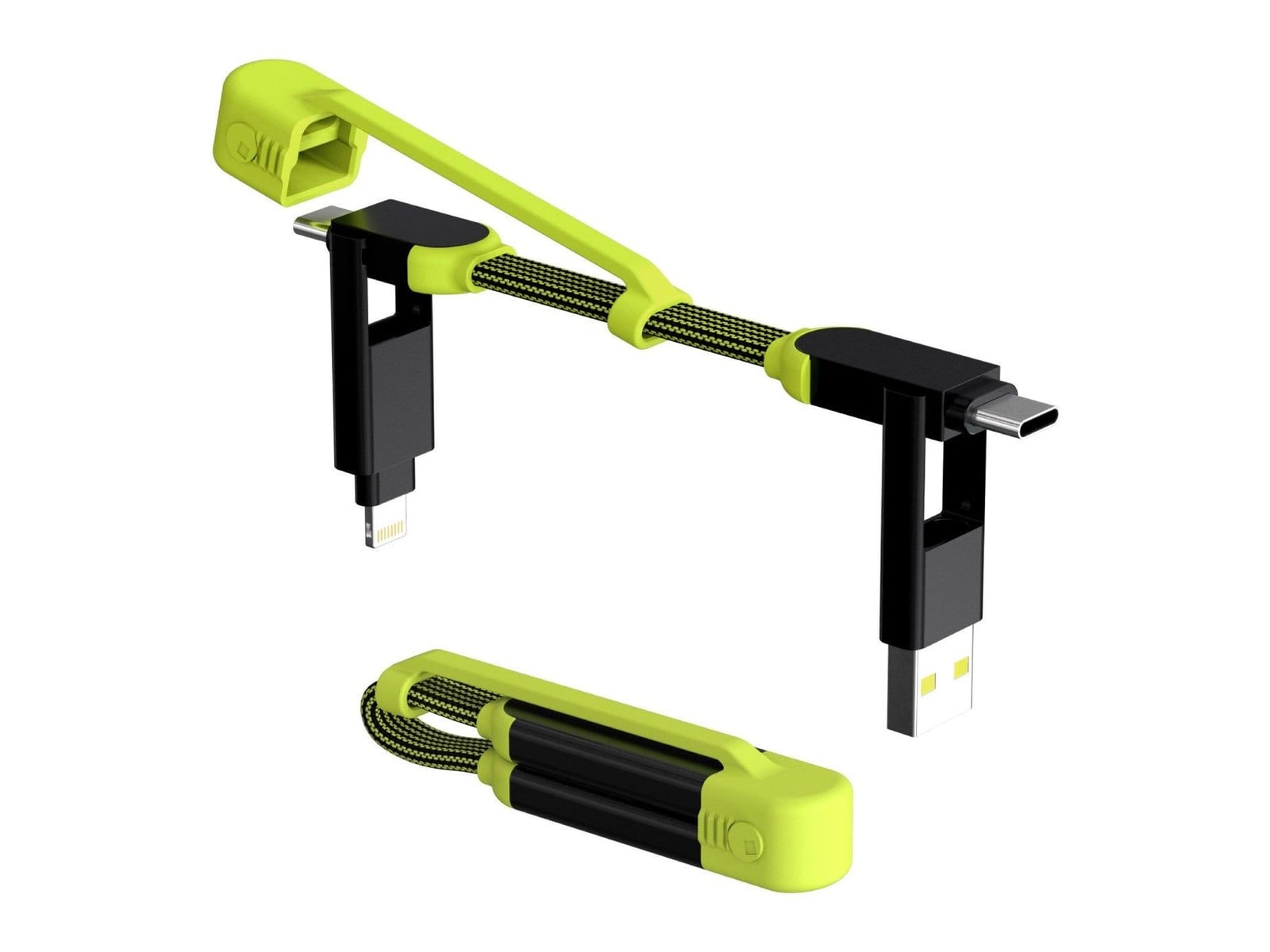 Rolling Square - inCharge XL Pocket - 100W Dragon Green USB-C Cables