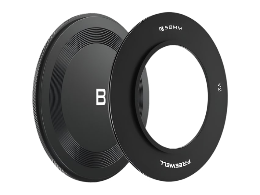 Freewell - V2 Adaptor Ring & Front Lens Cap 58mm Camera Accessories