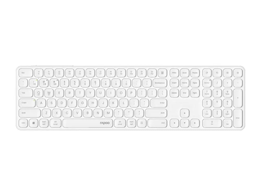 Rapoo - E9810M (German Layout) Wireless Keyboards - White
