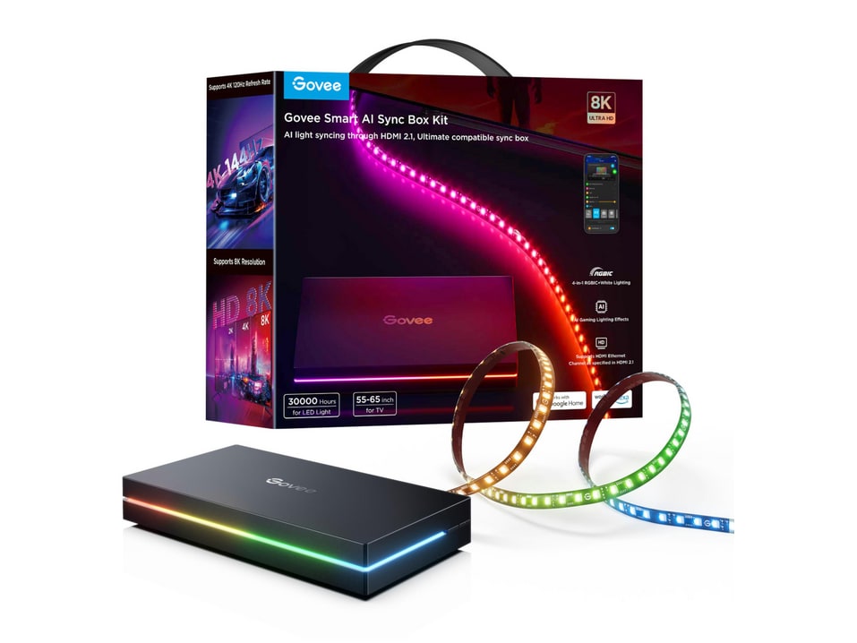 Govee - AI Sync Box Kit 2 55-65 inch Smart Lighting - Multicolor