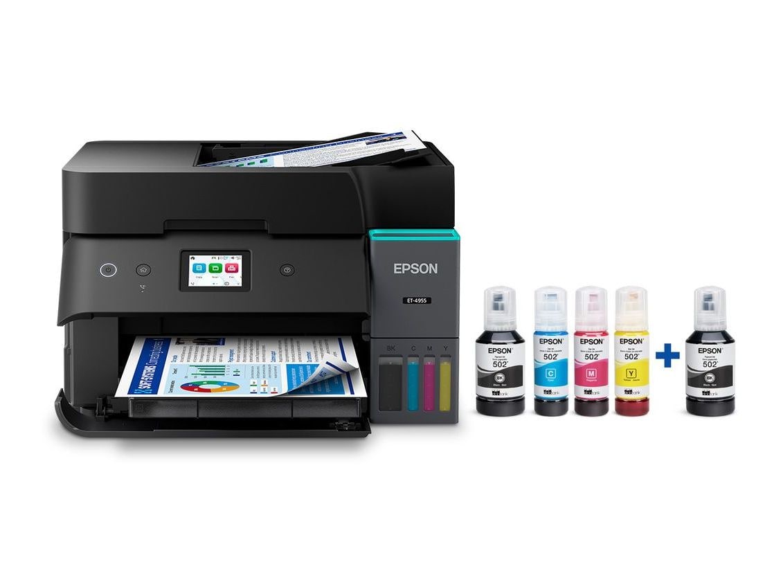 Epson - EcoTank ET-4955 Wi-Fi Printers - Black