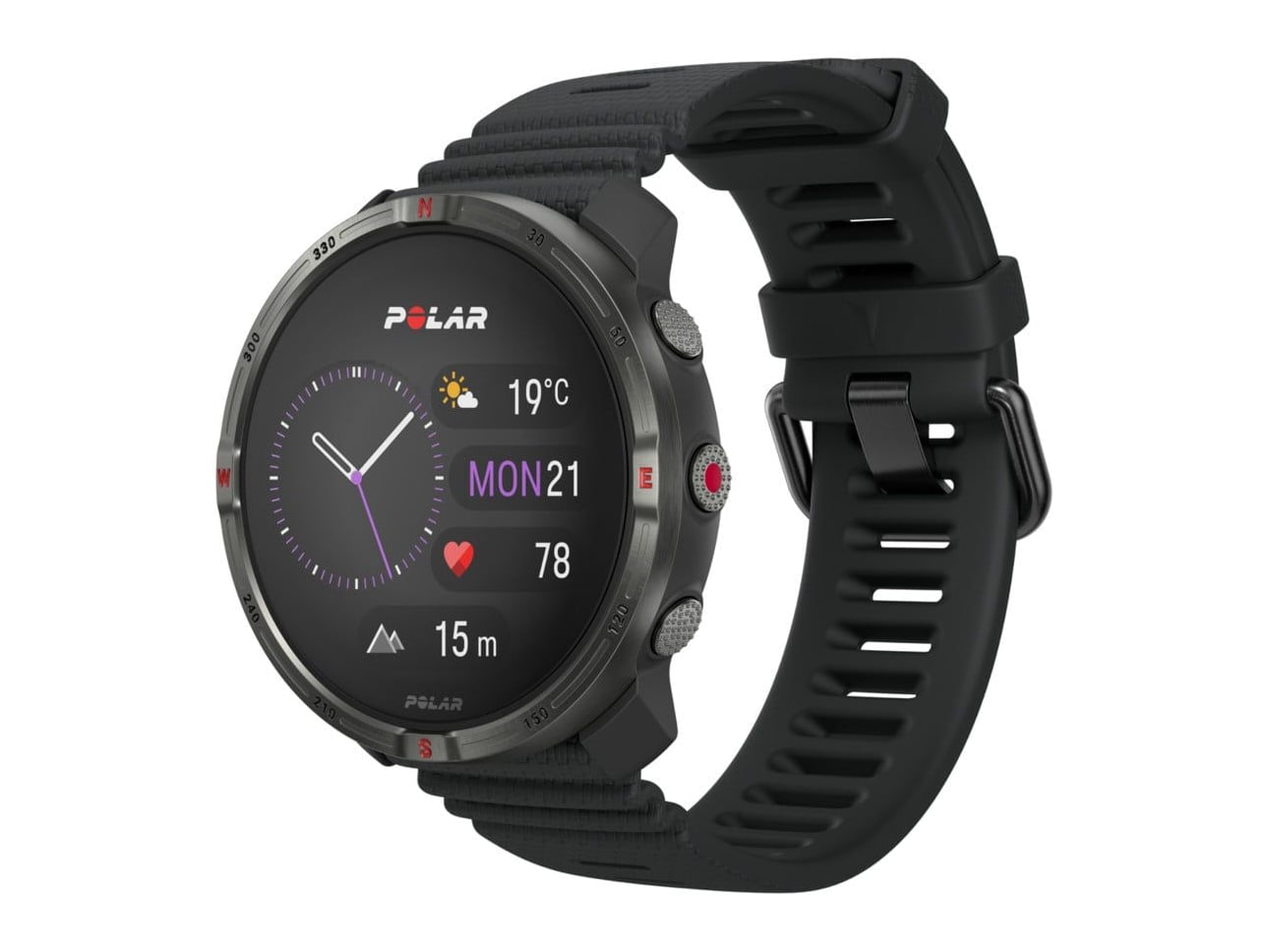 Polar - Grit X2 Smart Watches - Night Black