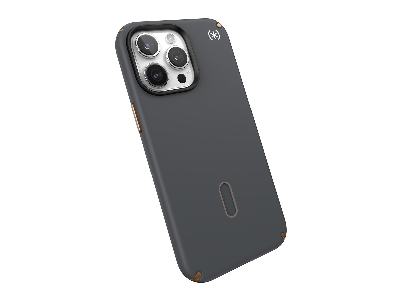 Speck - Presidio2 Pro MagSafe with ClickLock - iPhone 15 Pro Max - Charcoal Grey/Cool Bronze