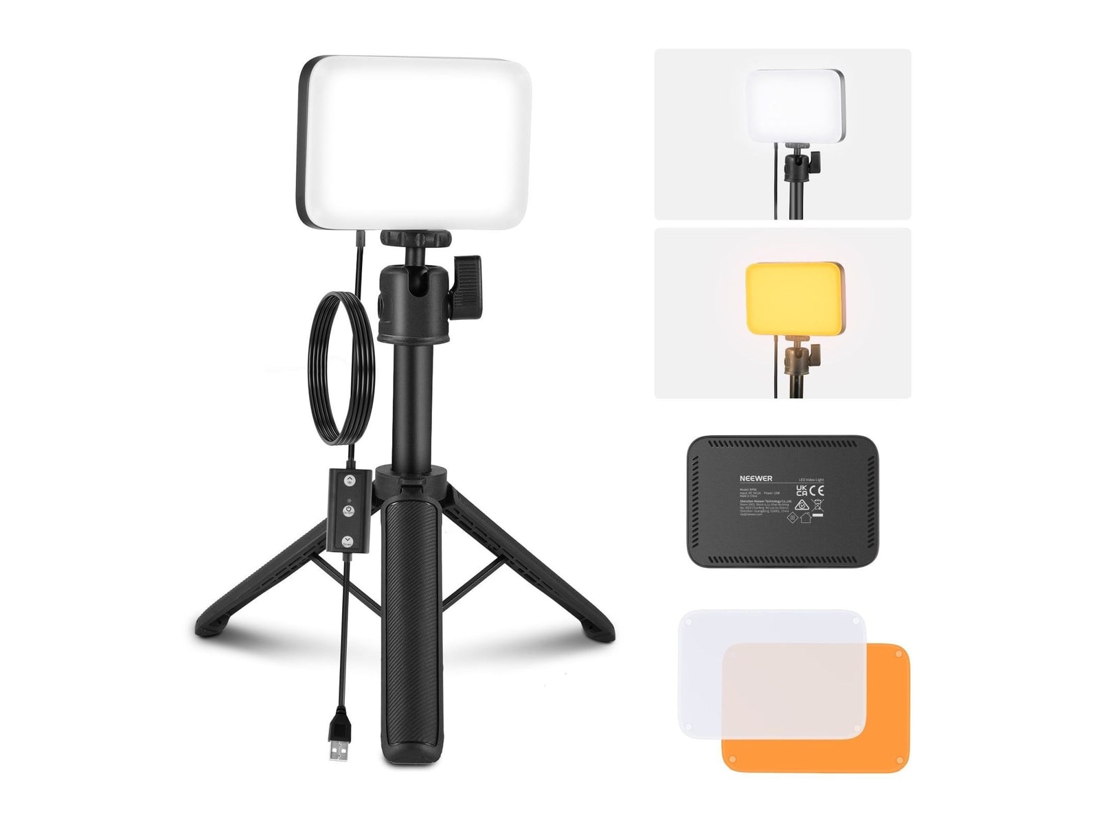 Neewer - BASICS BP66 LED Video Panel Desk Light Camera Accessories