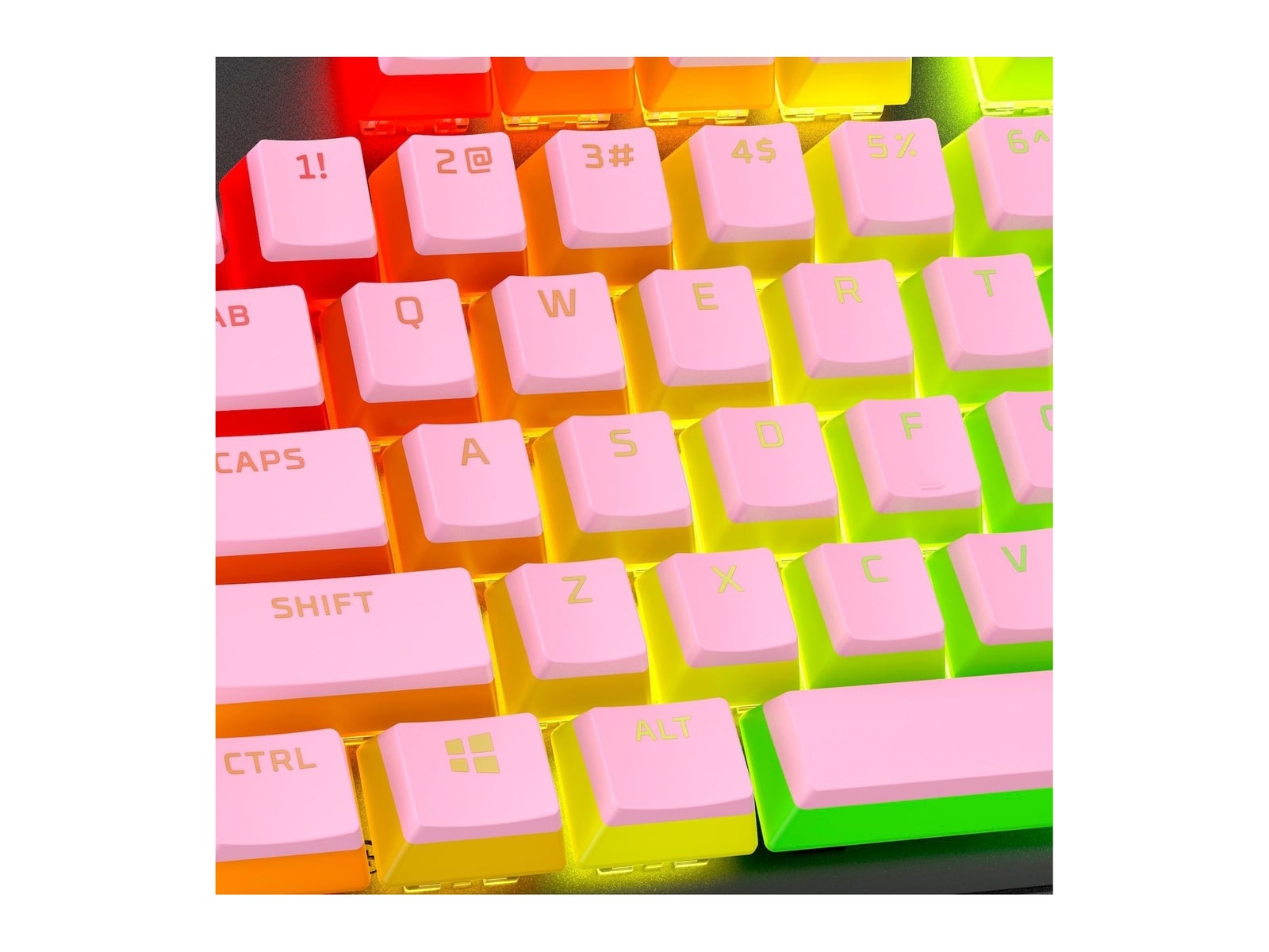 HyperX - Pudding Keycaps 2 Full Key Set PBT - Pink