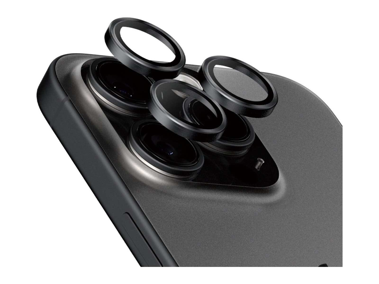 PanzerGlass - Hoops Titanium Camera Lens Protector Black iPhone 15 Pro