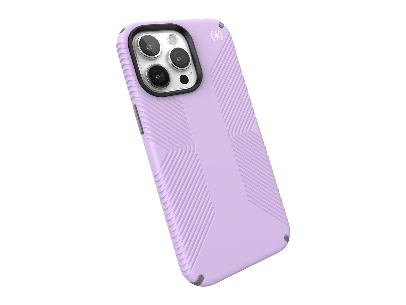 Speck - Presidio2 Grip MagSafe - iPhone 15 Pro Max - Spring Purple/Cloudy Grey