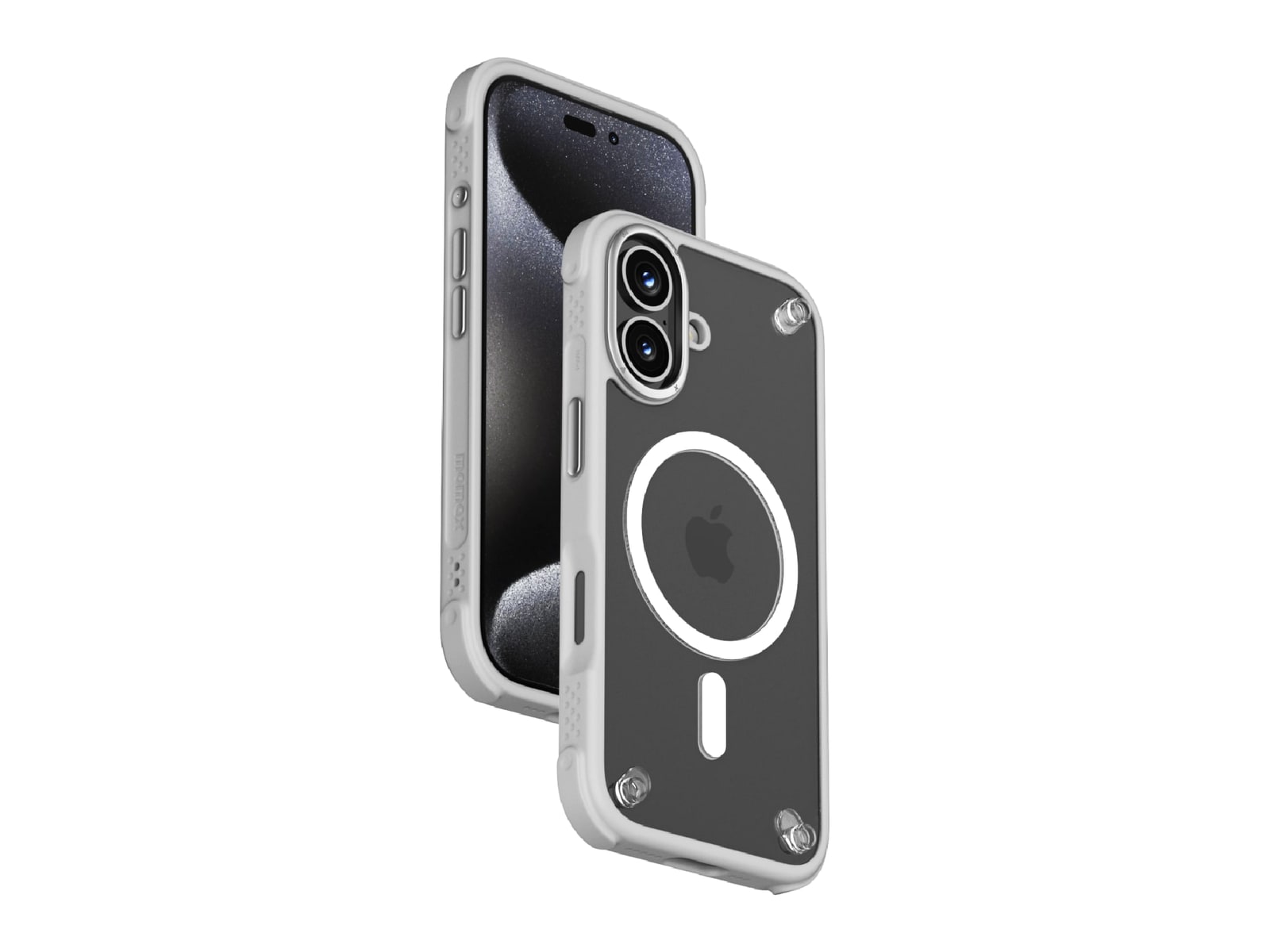 MOMAX - CaseFORM Air Shock Proof Case - iPhone 16 Plus - Gray