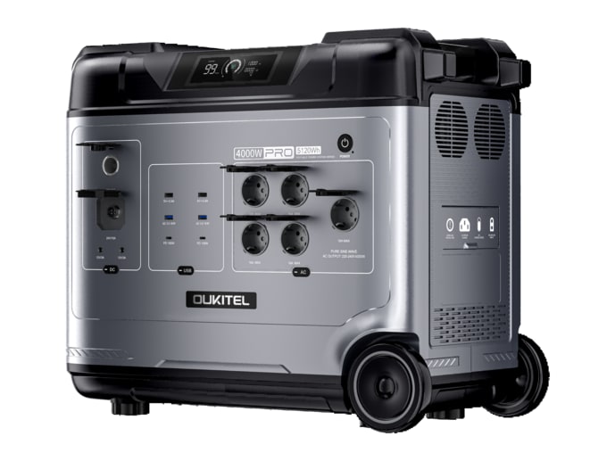 OUKITEL - P5000E Pro 5120Wh Portable Power Stations - Dark Gray
