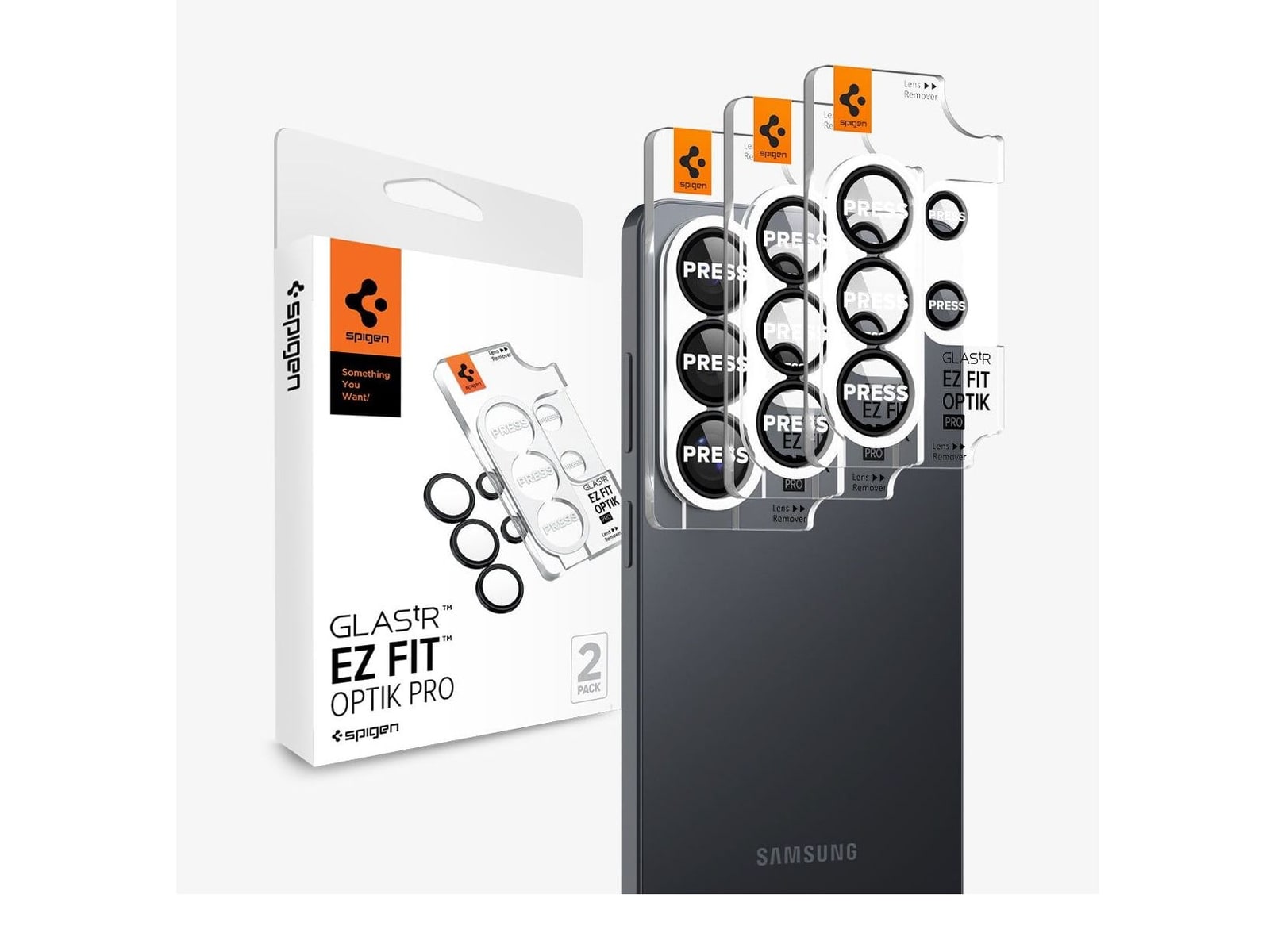 Spigen - Optik EZ Fit Lens Pro Protector - Galaxy S26 Ultra - Black