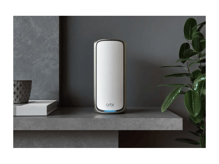 Netgear - Orbi RBE970 Add-on Satellite Quad-Band Wi-Fi 7 (802.11be) Mesh Wi-Fi Systems