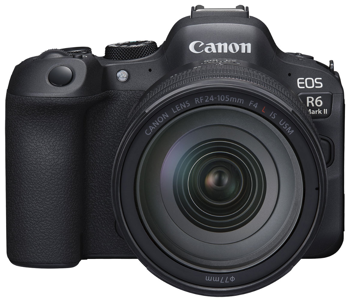 Canon - EOS R6 Mark II 24.2 MP Mirrorless Cameras RF24-105mm F4 L Lens Kit - Black