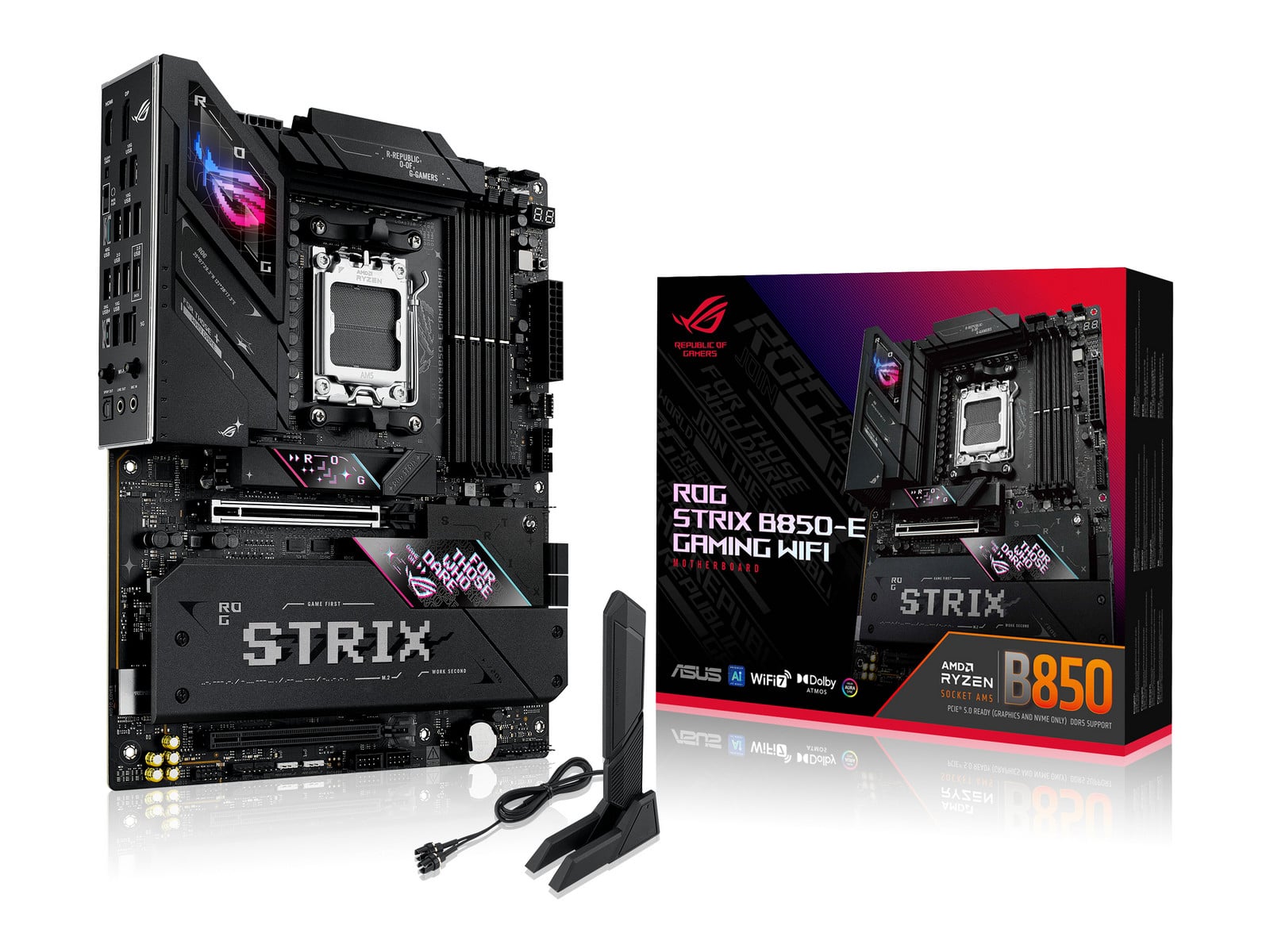 ASUS - ROG Strix B850-E Gaming WiFi Motherboards - PCI Express 5.0 x16