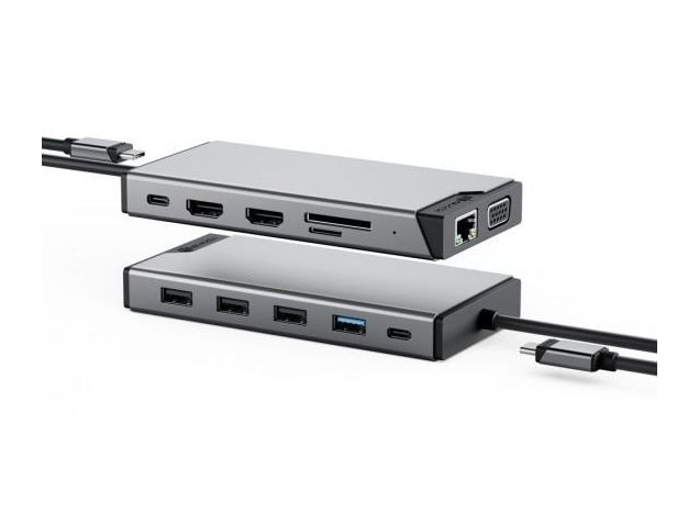 ALOGIC - DV3 V2 12-in-1 Dual Display Mini Dock Docking Stations