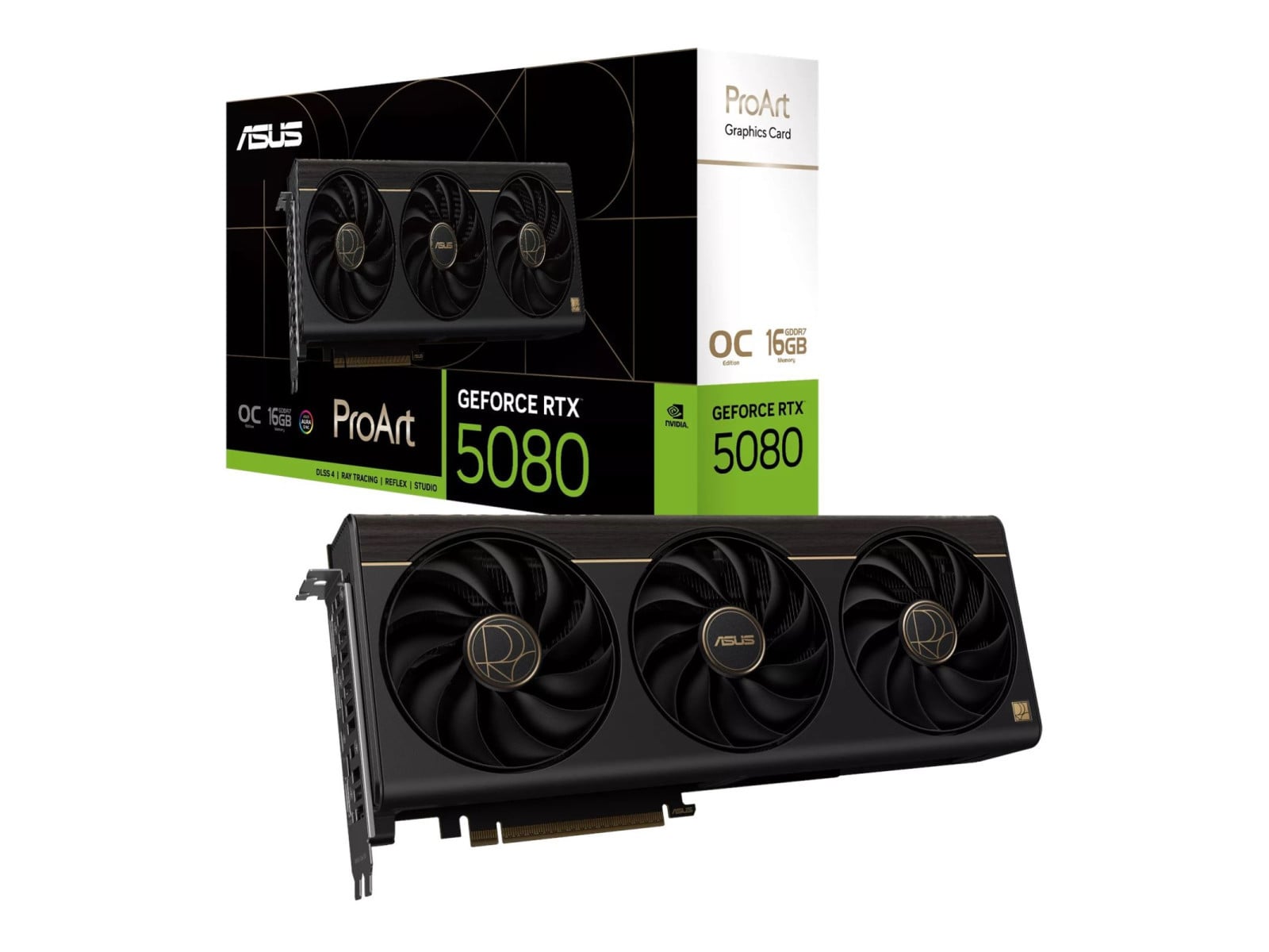 ASUS - ProArt RTX 5080 OC 16GB Graphics Cards - PCI Express 5.0 x16