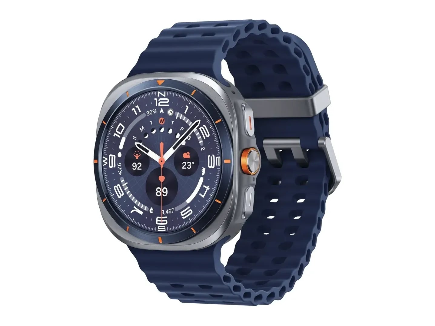Samsung - Galaxy Watch Ultra (2025) 47mm LTE Smart Watches - Titanium Blue (DE)