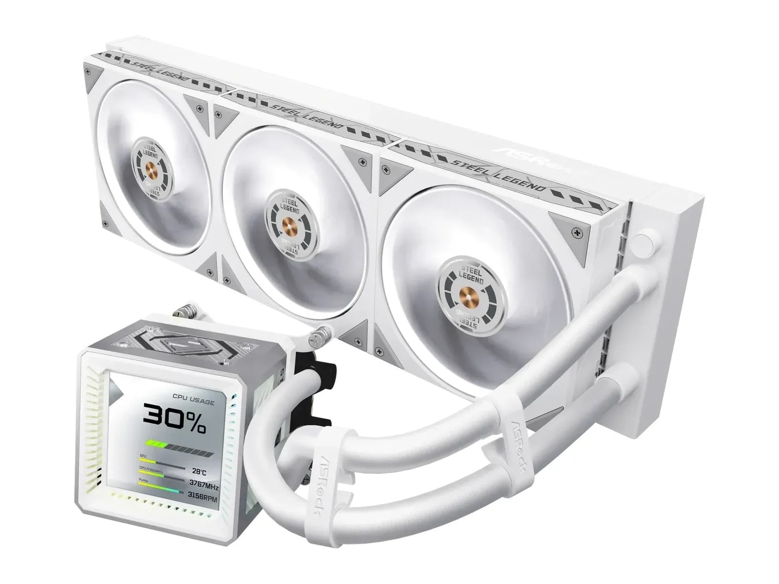 ASRock - AIO Steel Legend 360 LCD Cooling Systems