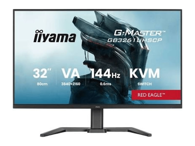 iiyama - 31.5" G-Master Red Eagle GB3261UHSCP-B1 4K UHD 144Hz Gaming Monitors - Black