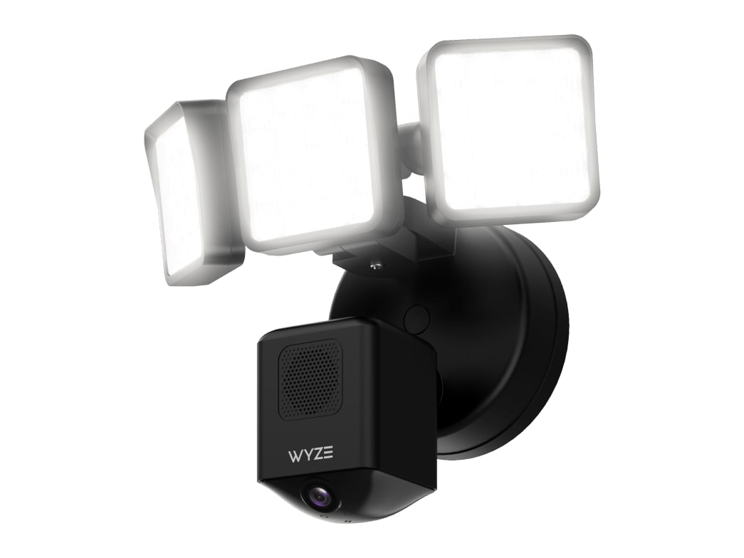 Wyze - Cam Floodlight Pro Black Security Cameras