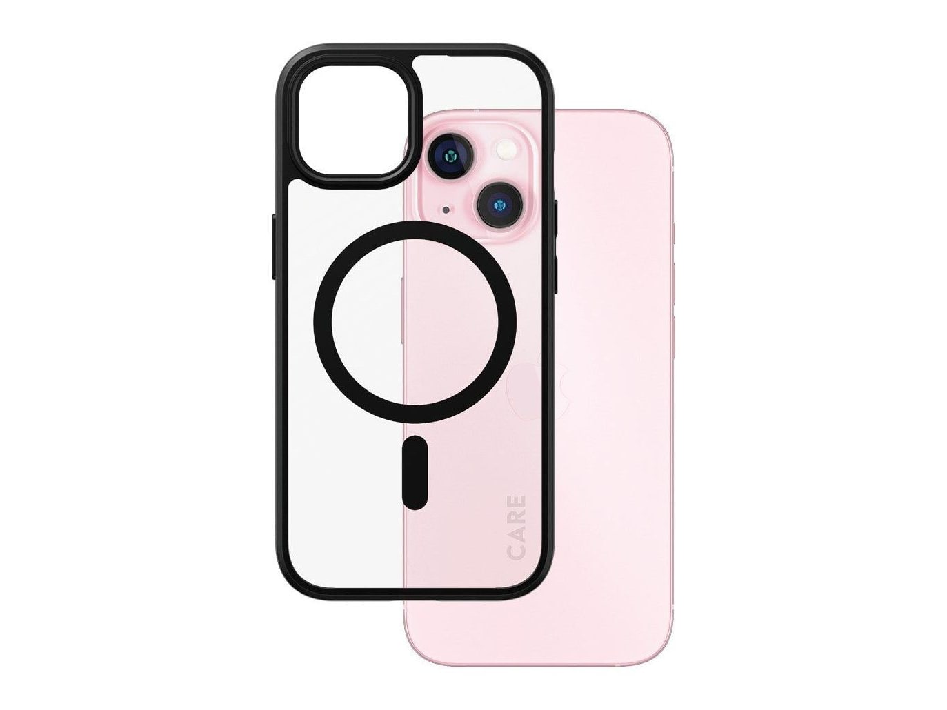 PanzerGlass - CARE Urban Combat Case Transparent w. Black MagSafe iPhone 15