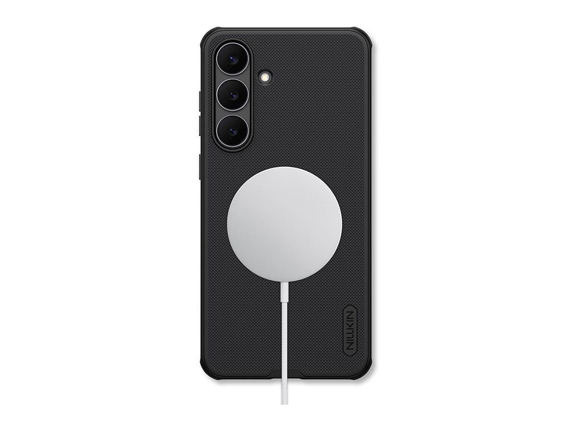 Nillkin - MagSafe Compatible Super Frosted Shield Pro Case - Galaxy S25 FE - Matte Black