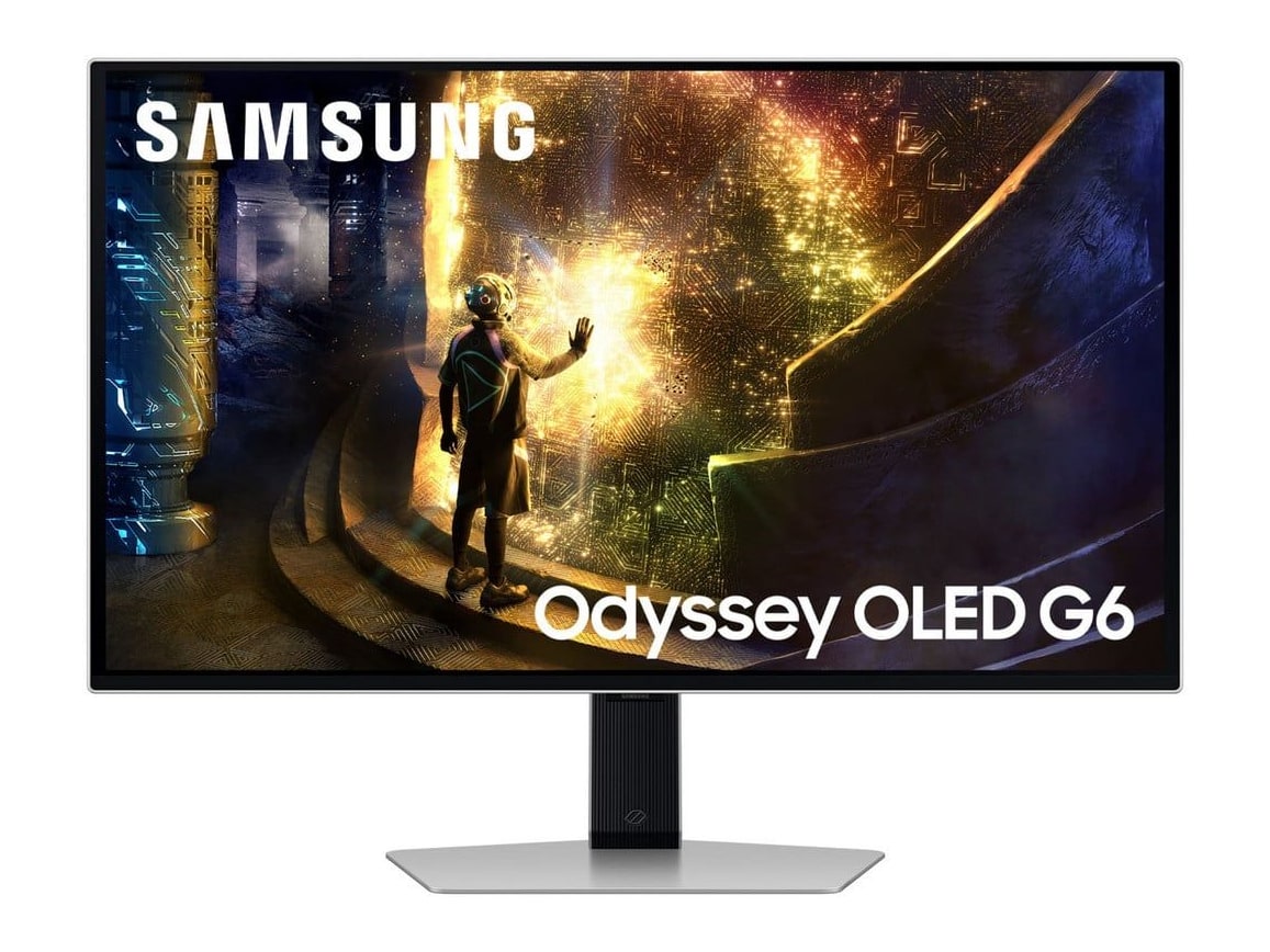Samsung - 27" Odyssey OLED G6 S27DG610S QHD 240Hz OLED Monitors - Silver