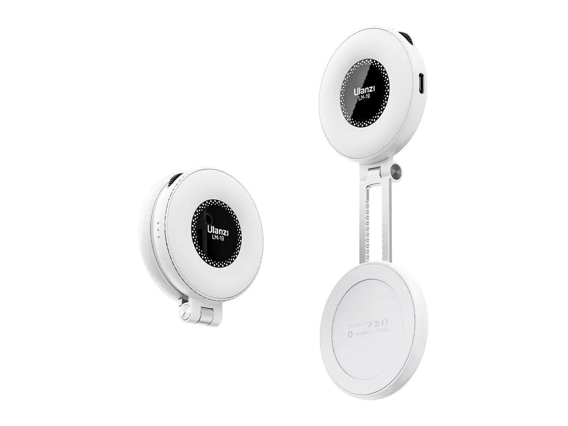 Ulanzi - LM19 MagSafe LED Selfie Ring Light Camera Accessories - White