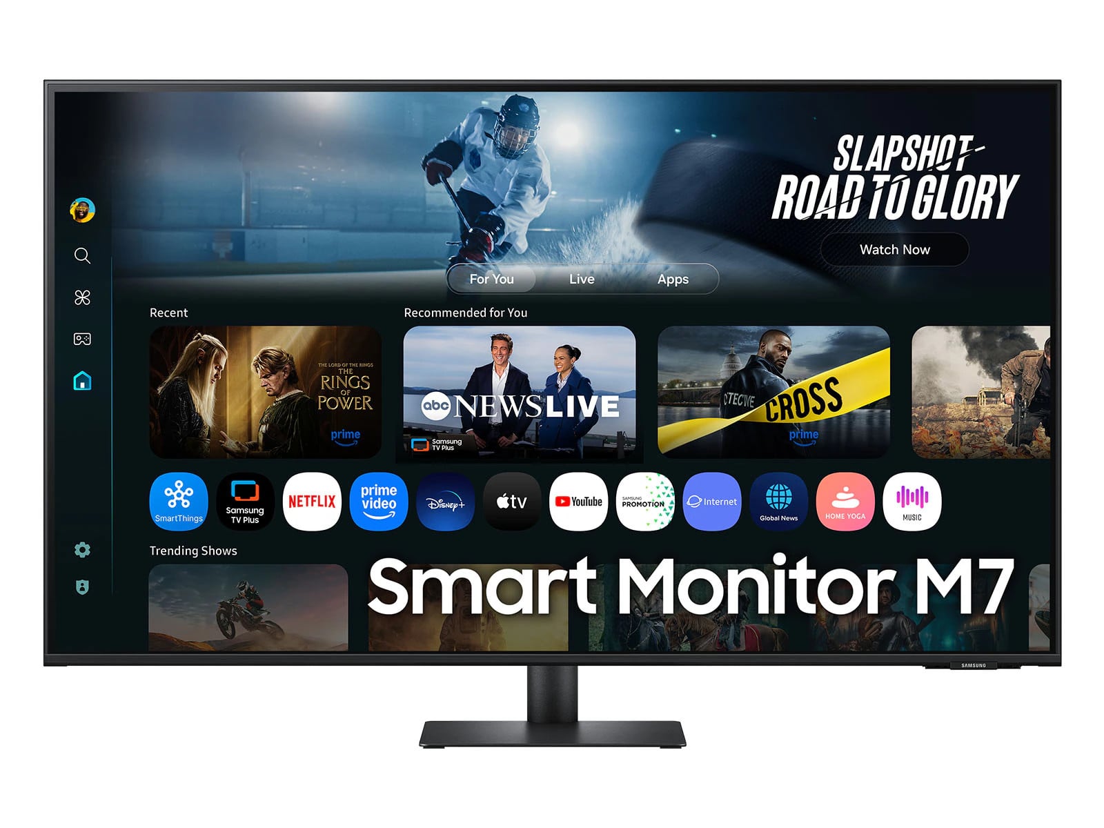 Samsung - 43 inch M7 M70F 3840 x 2160 4K/5K Monitors - Black
